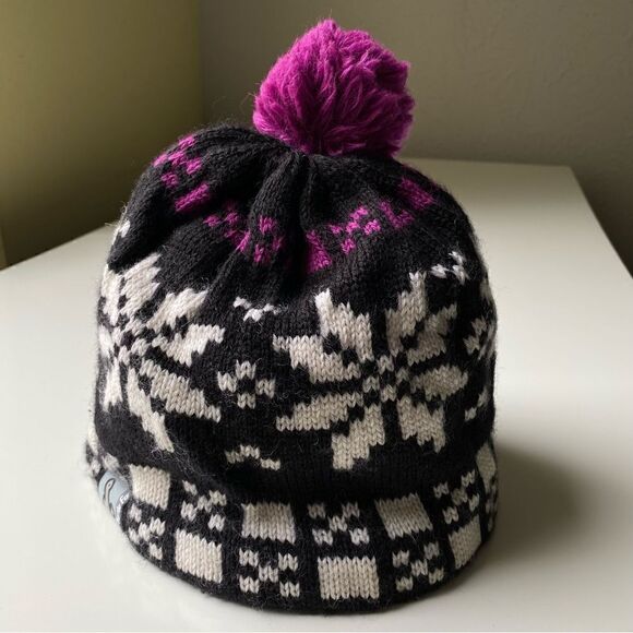 Turtle Fur wool fleece lined hat beanie hat Pom - Picture 2 of 6